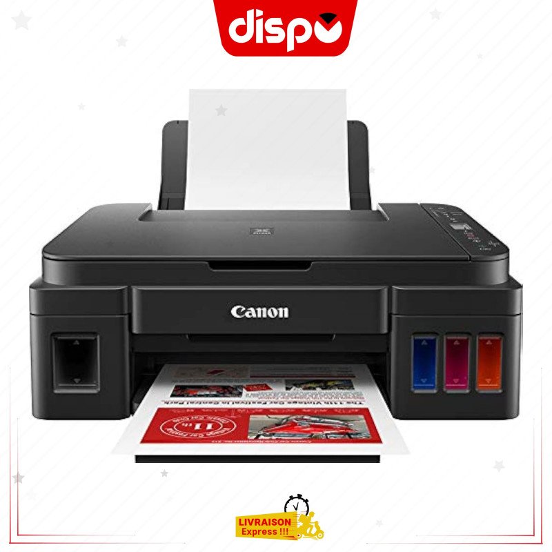 Imprimante Multifonction Canon Pixma G3410 Réservoir Intégré Couleur Wifi 3 en1