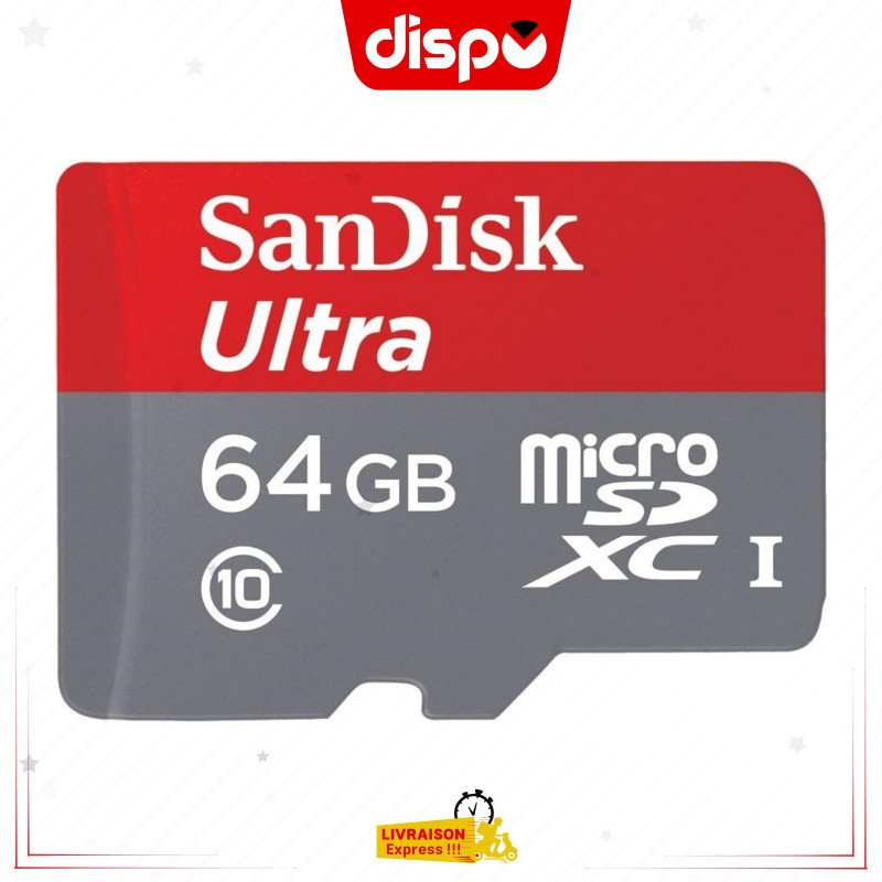 Carte mémoire SanDisk Ultra Micro SDXC 64GB