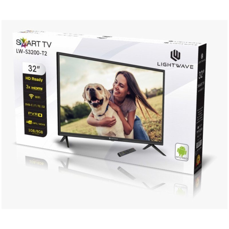 Télévision LIGHTWAVE 32 Pouces SMART TV LW S3200-T2