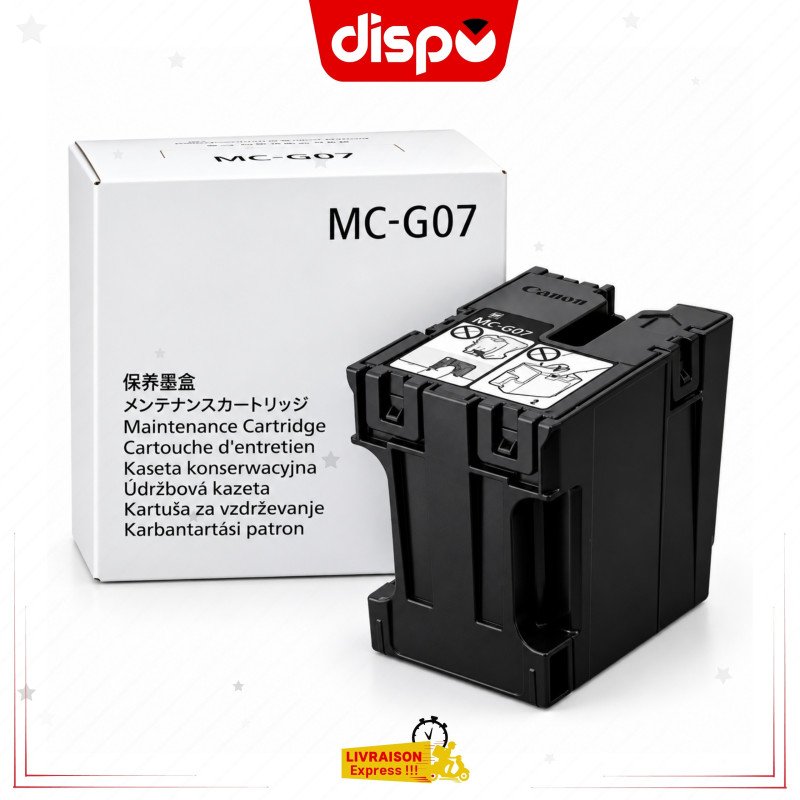 Cartouche de maintenance MC-G07 pour imprimantes Canon Pixma G3390 / G3780 / G3880 / G3881 / G3890 / G4780 / G4880 / G4881 / G4891