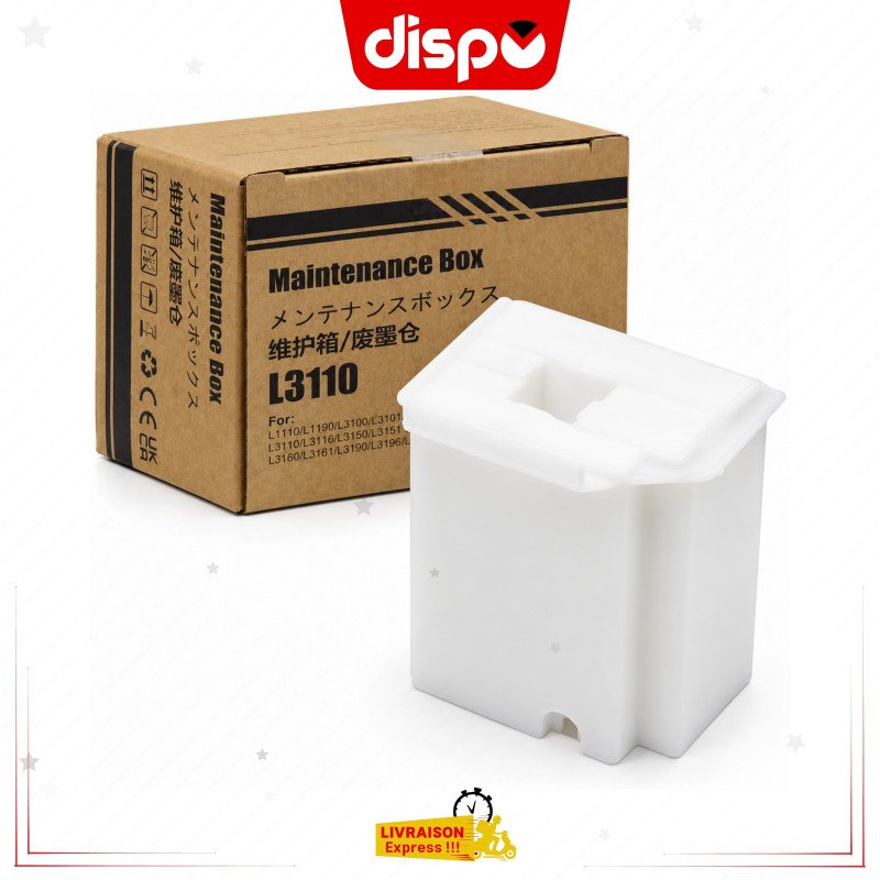 Boîte de Maintenance Compatible Epson L3110 – Pour EcoTank L1110, L3110, L3150, L3160, L3190
