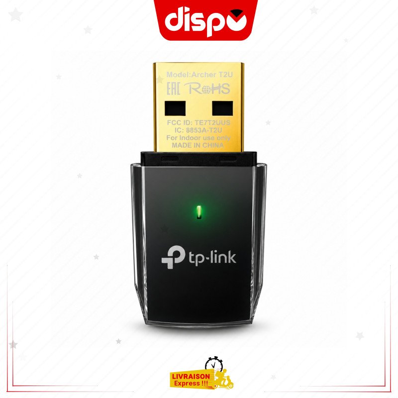 Clé USB TP-Link Archer T2U AC600 : Une nano-clé USB rapide et discrète