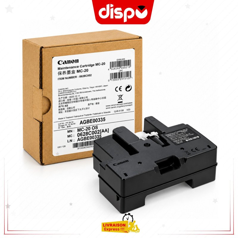 Cartouche de Maintenance Compatible Canon MC-20 (0628C002) – Pour imagePROGRAF PRO-200 / PRO-300