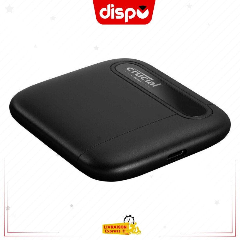 Disque Dur Externe CRUCIAL X6 1 To SSD USB 3.2