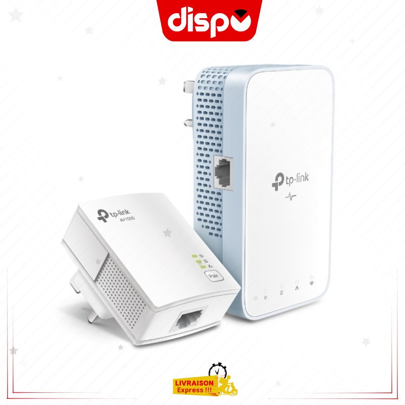 Répéteur TP-Link Kit TL-WPA7517_ Répéteur Wi-Fi CPL AV1000 + AC1200