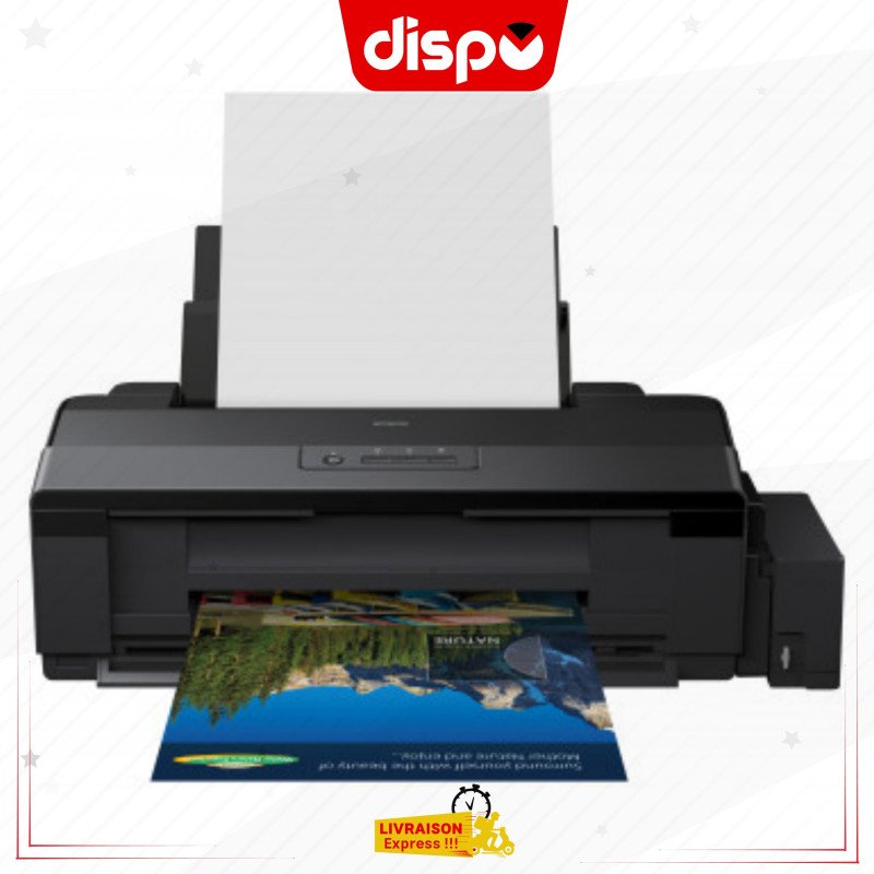 Imprimante Photo Jet D’encre A3 Epson Eco Tank L1800 A Réservoir D'encre Intégré USB Wi-Fi Noir