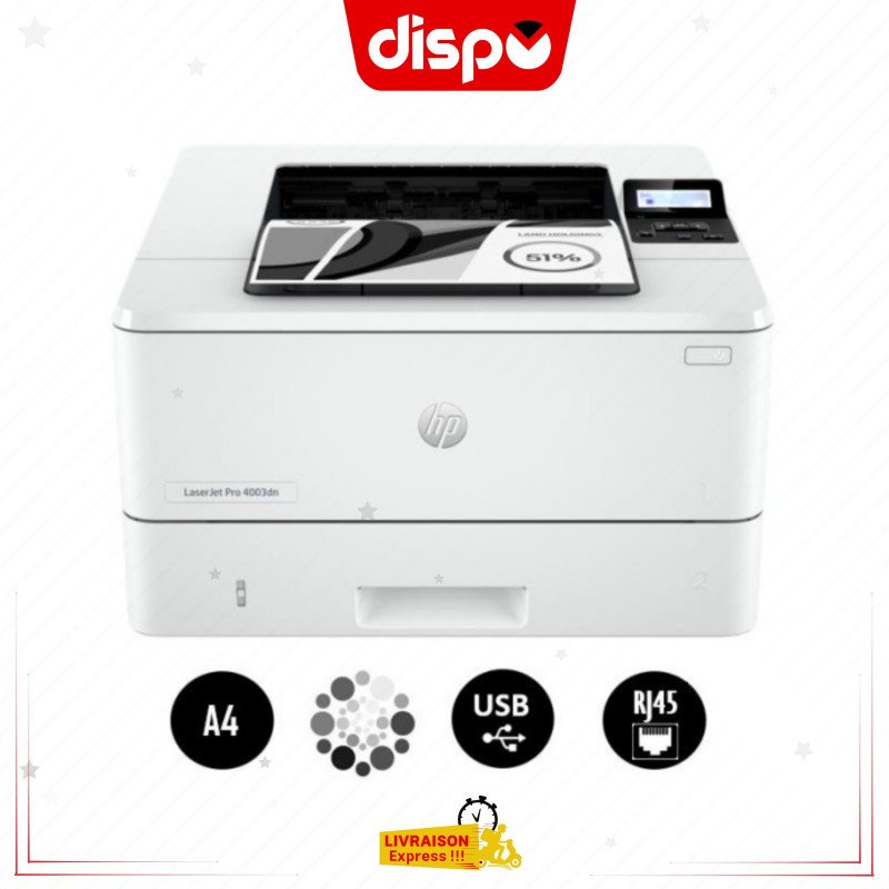 Imprimante HP LaserJet Pro 4004DN Laser Monochrome