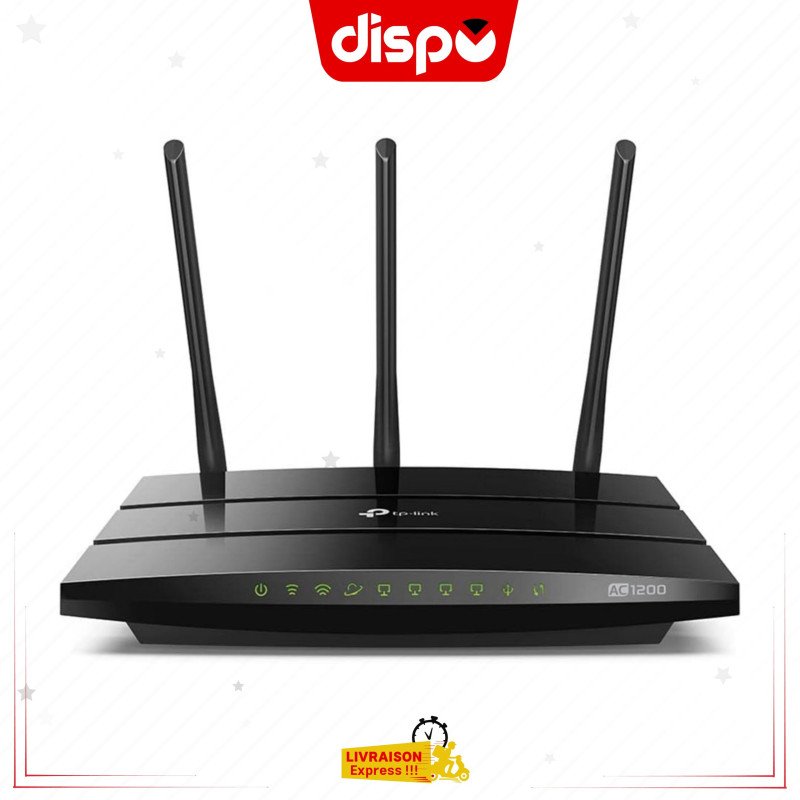Routeur TP-Link Archer C1200 _ Routeur / Point D'accès Gigabit Wi-Fi Bi-Bande AC1200 Mbps