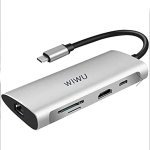 Adaptateur de hub Wiwu Alpha A831HRT 8-en-1 de type C