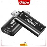 Carte De Capture Vidéo HDMI Vers USB 2.0, Enregistrement 1080p Et 30 Hz Pour Caméscope Reflex Numérique (Noir)