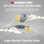 Monster Câble HDMI 1,82 Mètres Résolution 4K