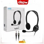 Casque Logitech H110 Stéréo avec Micro – Double Jack 3,5 mm pour PC