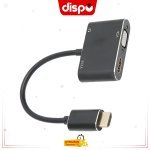 Adaptateur HDMI 4K vers HDMI, VGA avec Port de Charge et Audio
