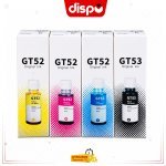 Pack Bouteilles d'Encre Compatibles GT53 Noir et GT52 Couleur (4 Pièces)