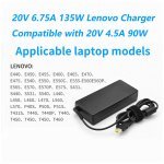 Chargeur d'ordinateur portable Lenovo 20V 6.75A 135W