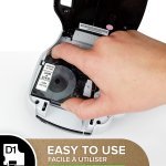 Dymo D1 Étiquette Rouleau 19 mm x 7 m Noir/Transparen