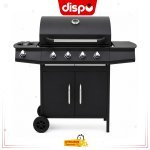 Barbecue à Gaz Decakila KMGS006B GM 4 Brûleurs Noir