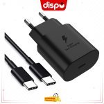 Chargeur Samsung 25W+Câble 1M USB-C, Charge Super Rapide