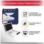 Xerox XD-COMBO Duplex Combo Flatbed Document Scanner for PC and Mac, Automatic Document Feeder (ADF)