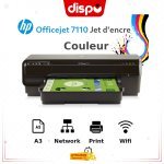 Imprimante HP Officejet 7110 A3+Jet d’encre –Ethernet/ wifi