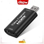 Carte De Capture Vidéo HDMI Vers USB 2.0, Enregistrement 1080p Et 30 Hz Pour Caméscope Reflex Numérique (Noir)