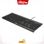 Clavier Filaire HP K1500 QWERTY Résistant aux Eclaboussures - USB - Noir