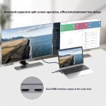 ADAPTATEUR MULTIPORT 12 EN 1 : WIN/MAC-DP-HDMI-VGA-LAN-USBC- 3XUSB3.0-USB-PD100W-SD/TF-JACK