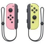 Nintendo Paire de Manettes Bluetooth Joy-Con Gauche Rose Pastel et Droite Jaune Pastel, Nintendo Switch