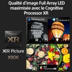 Télévision Sony XR-65X90S - 65” 4K UHD, Full Array LED, Google TV