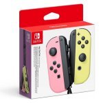 Nintendo Paire de Manettes Bluetooth Joy-Con Gauche Rose Pastel et Droite Jaune Pastel, Nintendo Switch