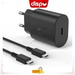 Chargeur Samsung 25W+Câble 1M USB-C, Charge Super Rapide