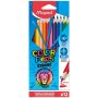 Crayons de Couleur MAPED STRONG Color’Peps - Pochette de 12 Ultra-Résistants