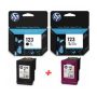 Cartouche d’encre HP 123 noir & couleur