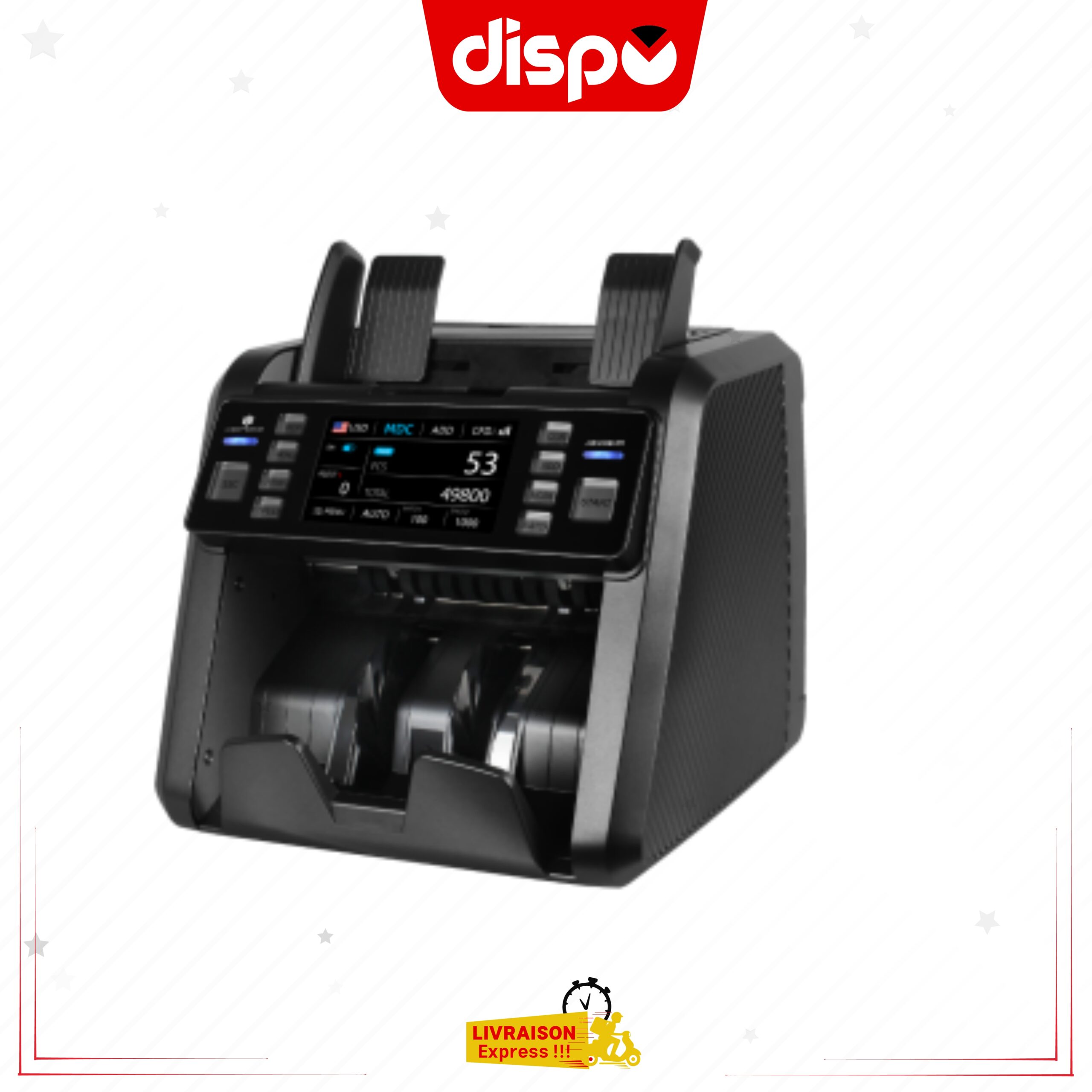 Compteuse Et Détecteur De Faux Billets Lightwave LW-CCM-701 A Ecran Tactile – Image 2