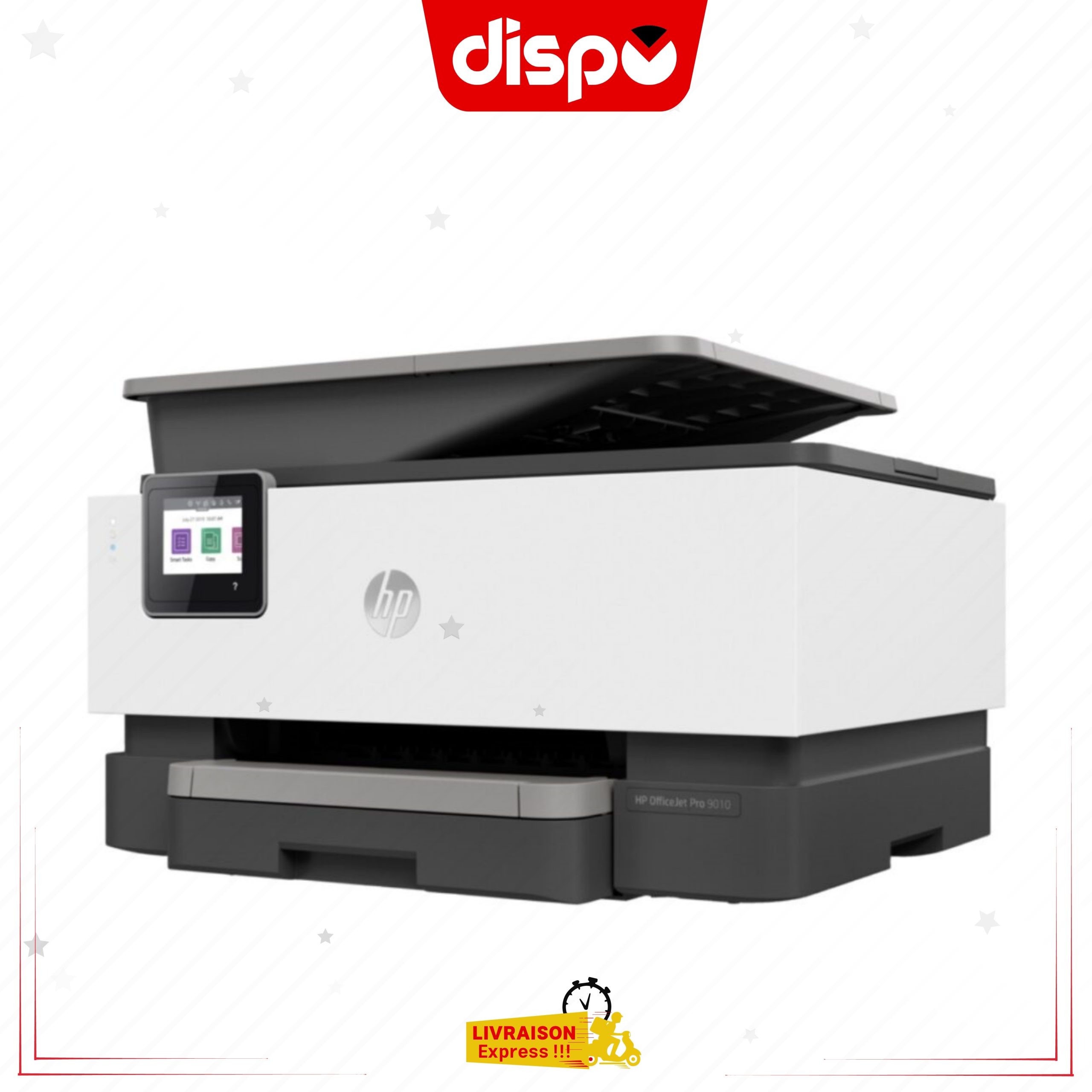 Imprimante HP Officejet Pro 9010, à Jet d’encre Multifonction, Impression, Numérisation, Photocopie, Télécopie, Wi-Fi Direct – Image 2