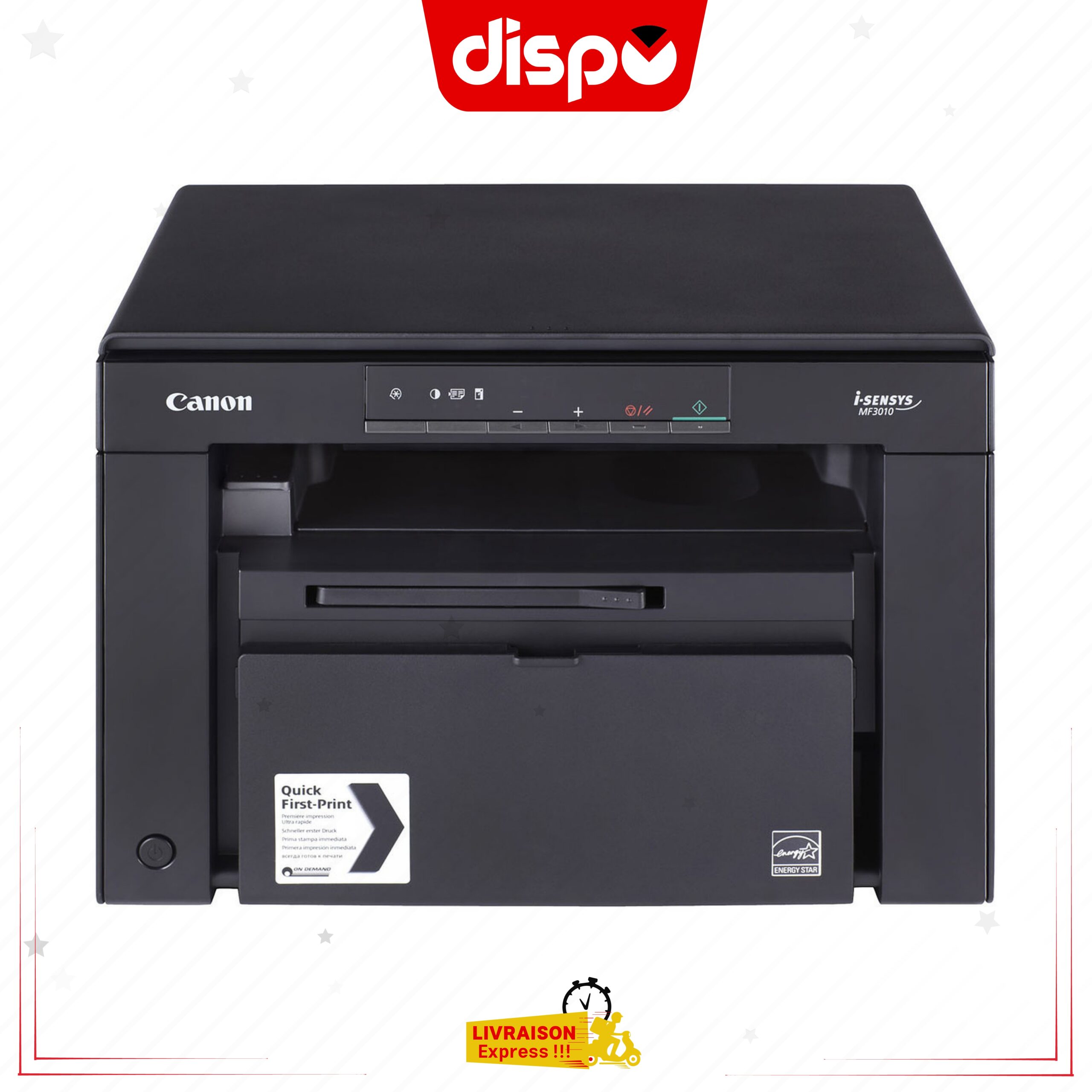 Imprimante Canon MF3010 i-SENSYS – Multifonction Laser 3-en-1 Compacte – Image 3