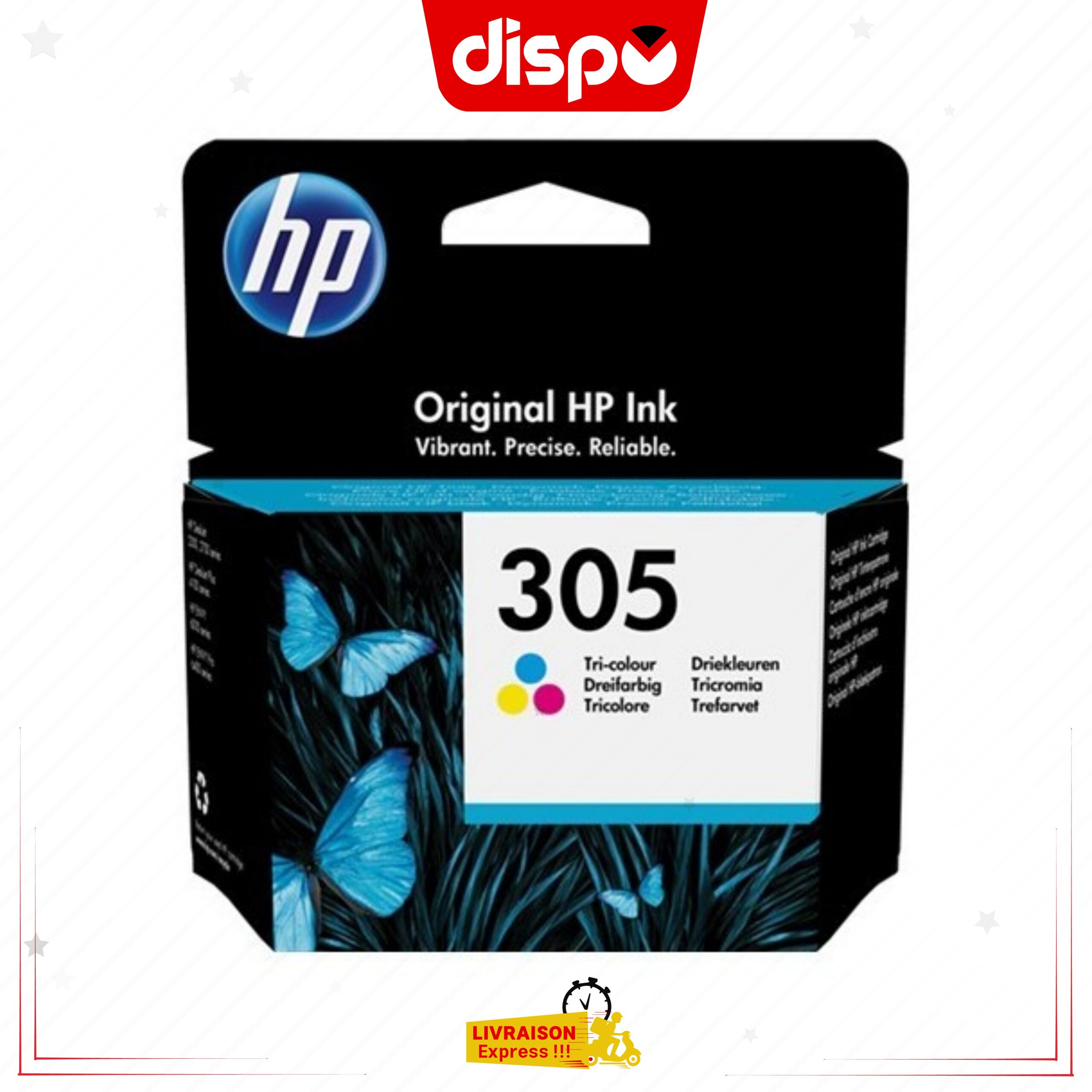 Cartouche D’encre HP 305 Tricolore Originale