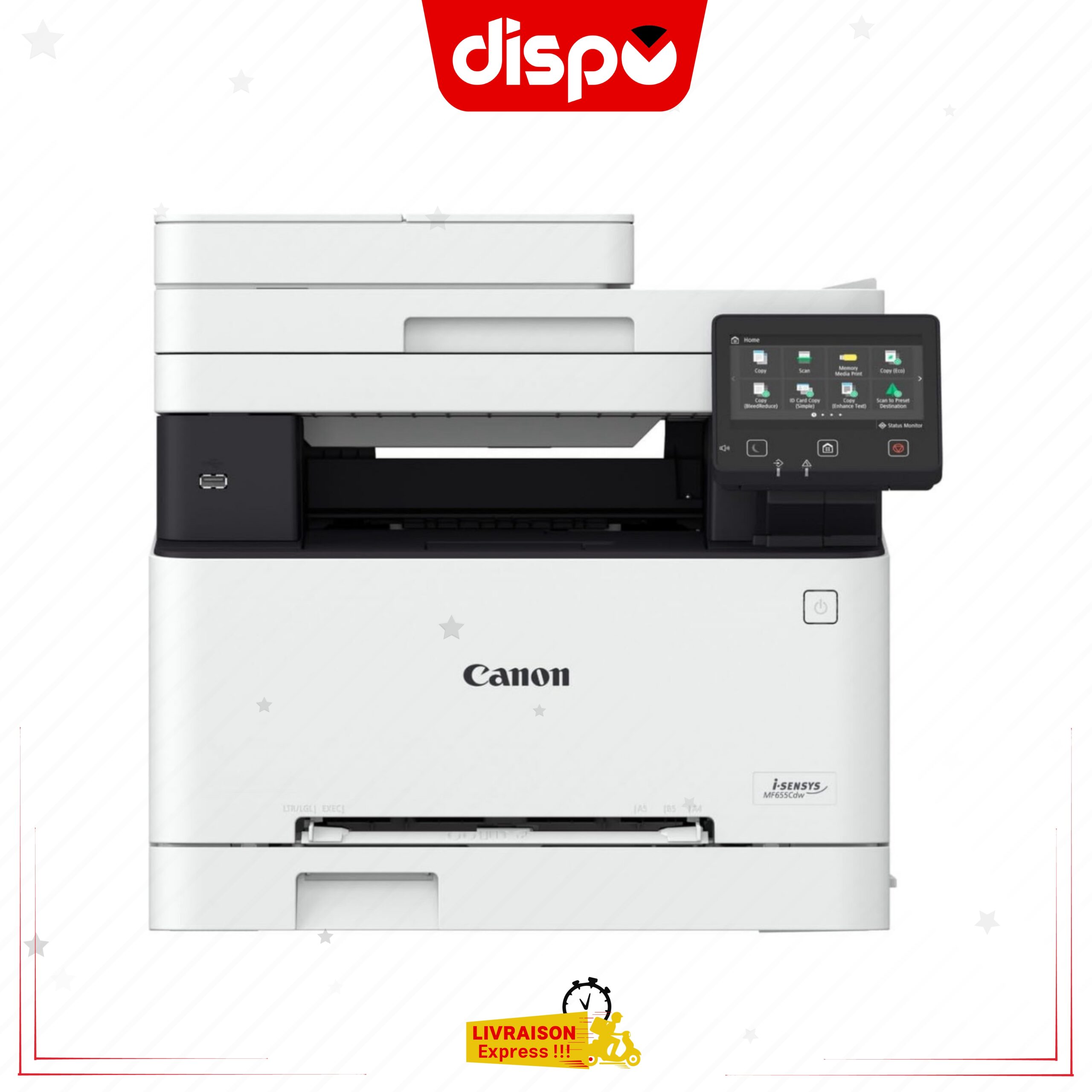 Imprimante Canon I-SENSYS MF655Cdw Laser Couleur 3-En-1 A4 (USB 2.0/Wi-Fi/Ethernet) – Image 3