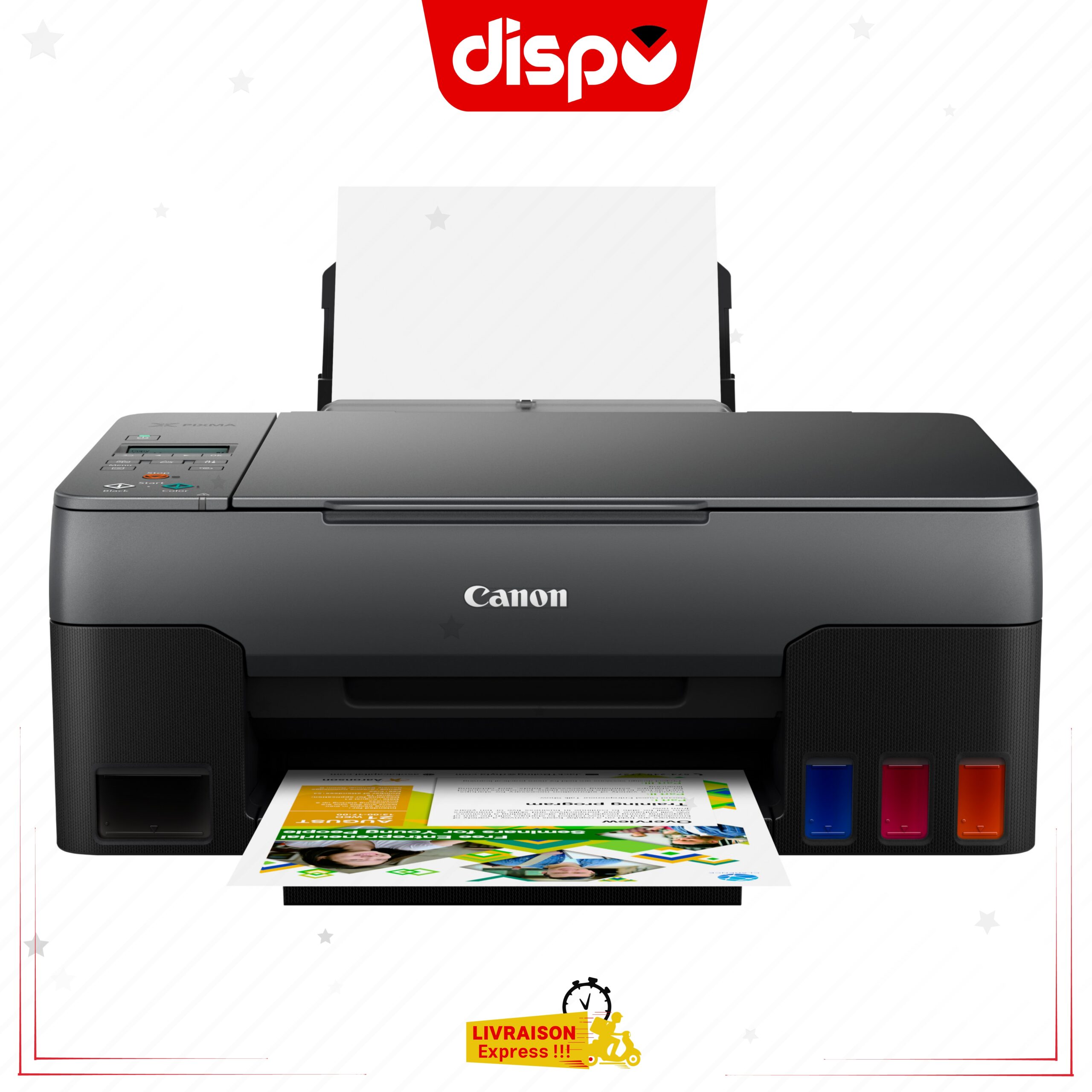 Imprimante Multifonction Canon PIXMA G3420 A Réservoirs Rechargeables Jet D’encre 3-En-1 Wi-Fi – Image 3