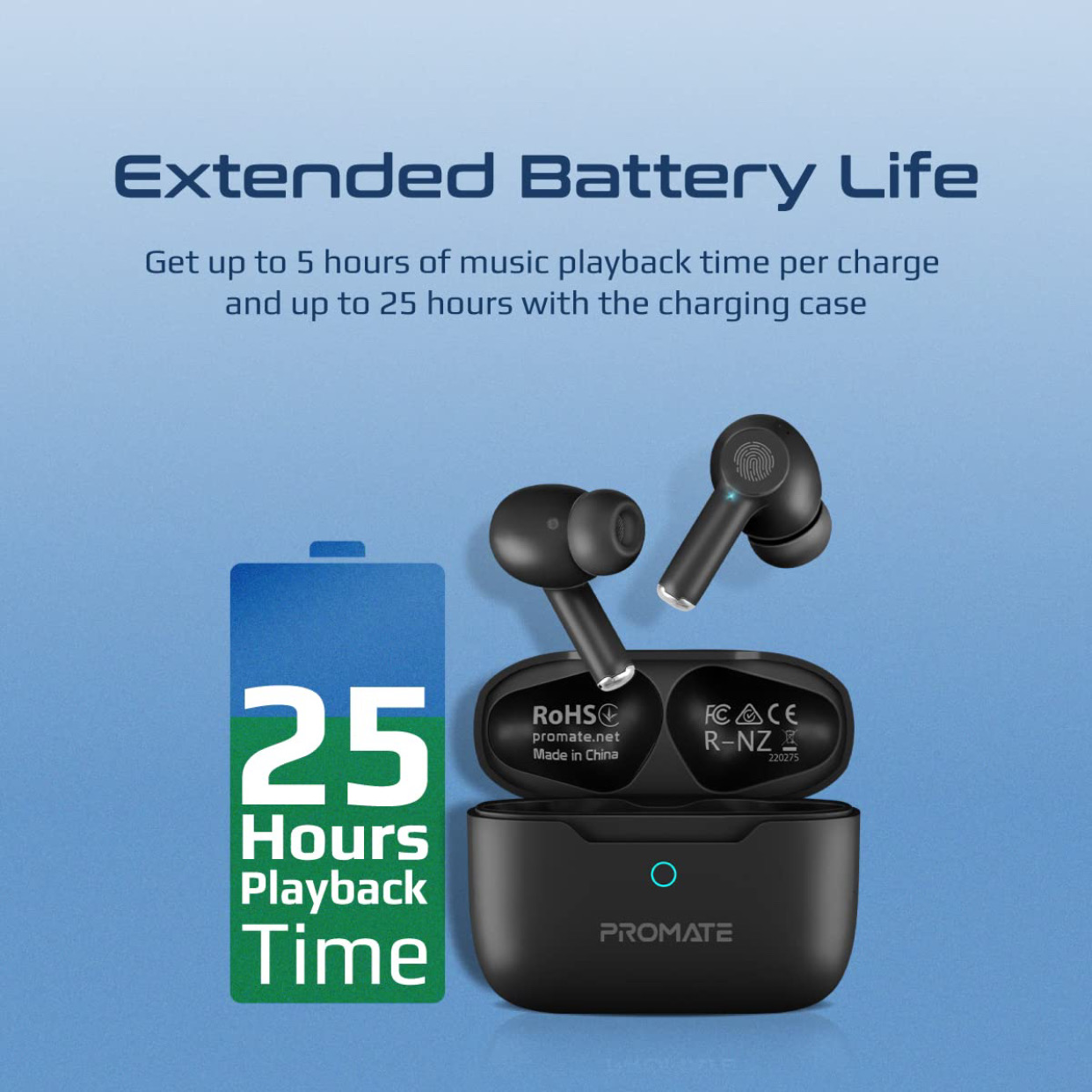 Promate PROPODS ECOUTEUR Bloutouth Original – Image 6