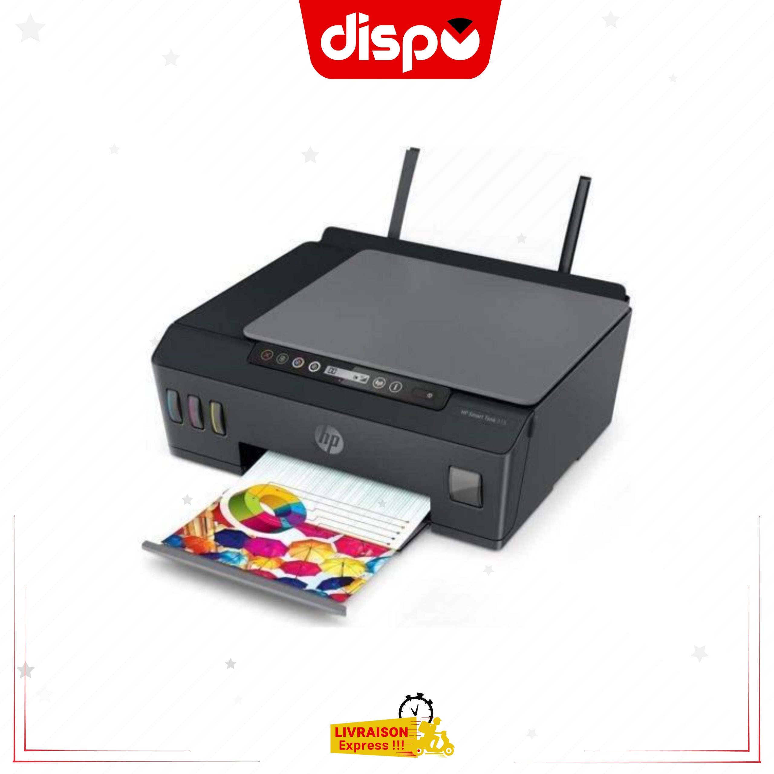 Imprimante Multifonction HP Smart Tank 515 Wi-Fi A Réservoirs Rechargeables (1TJ09A) – Image 3