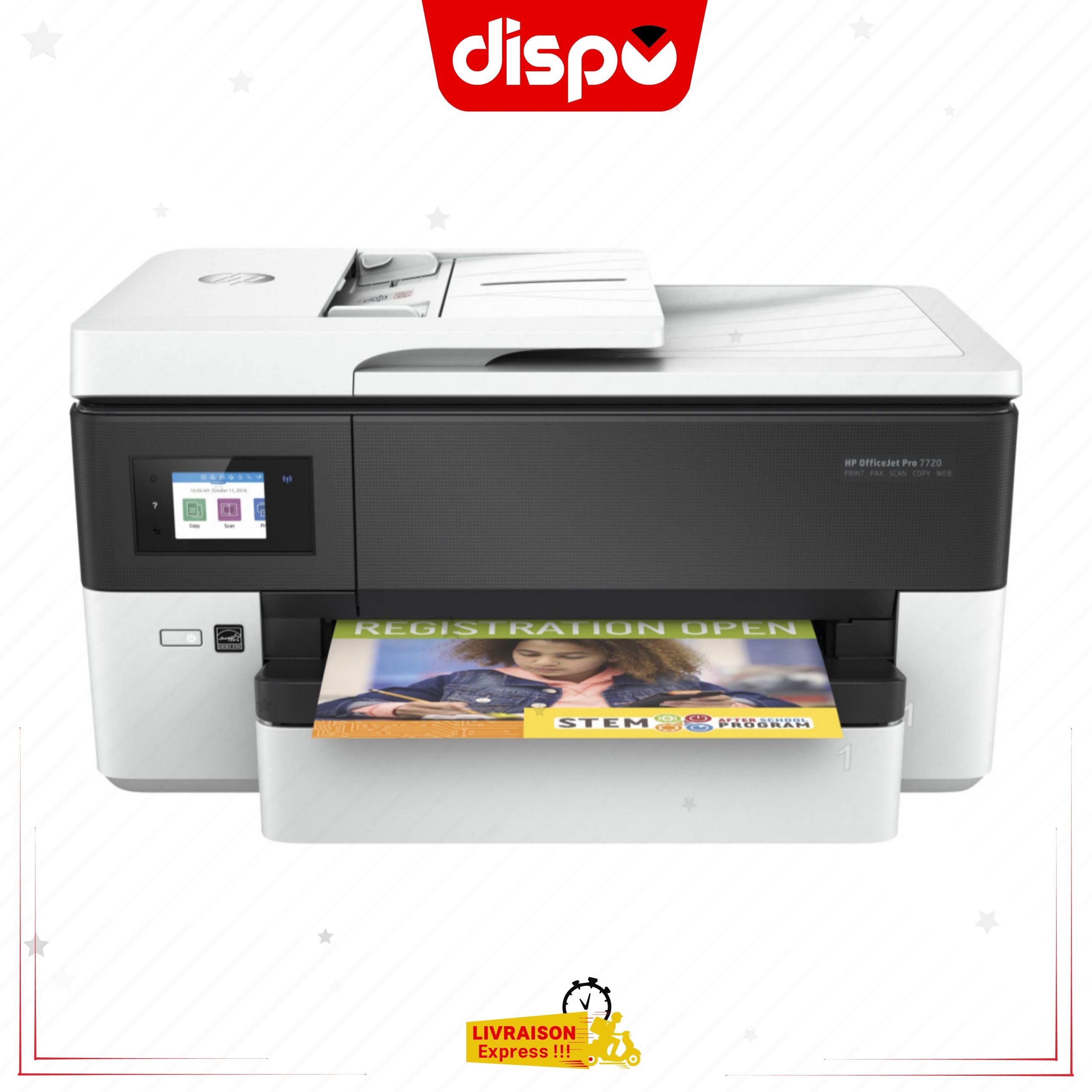 Imprimante HP Officejet Pro 7720 A3/A4 Jet D’encre Multifonction