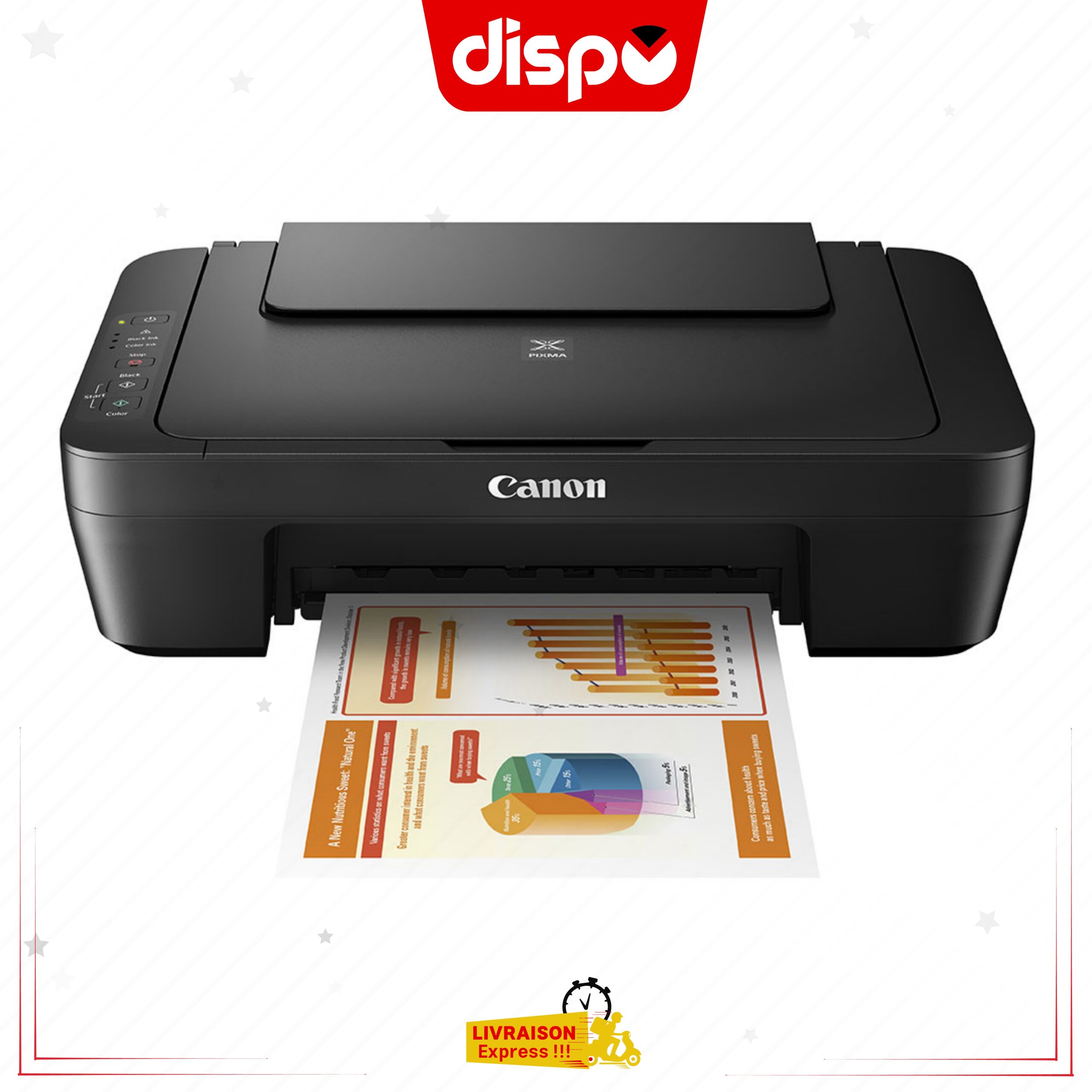 Imprimante Multifonction Canon PIXMA MG2540S Tout-En-Un Jet D'Encre Couleur – Image 2
