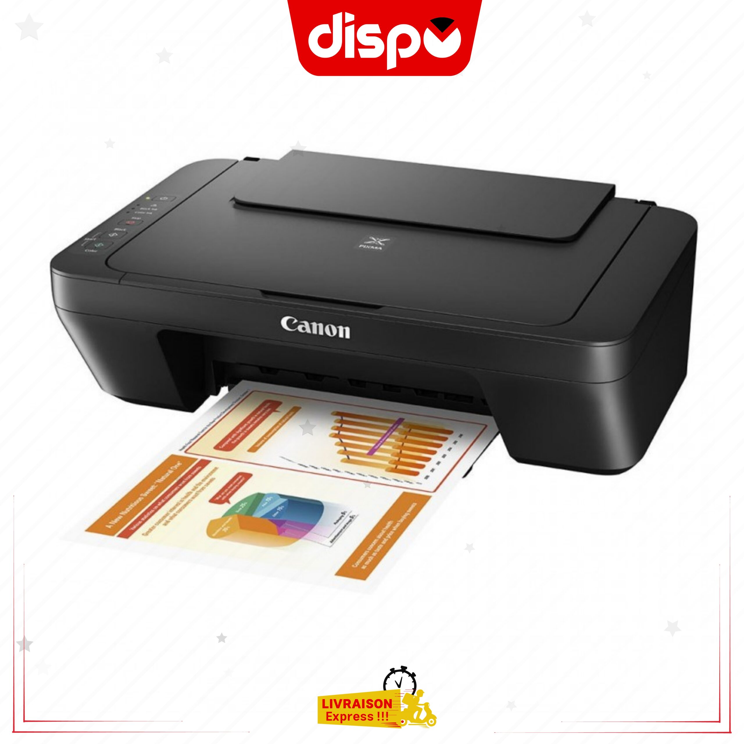 Imprimante Multifonction Canon PIXMA MG2540S Tout-En-Un Jet D'Encre Couleur – Image 3
