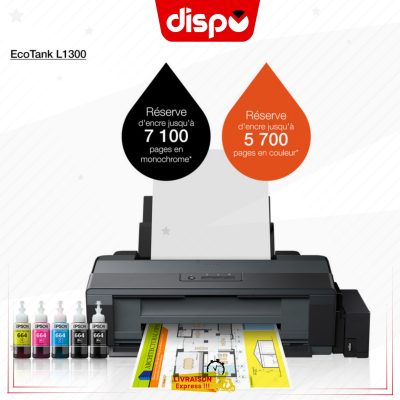 Imprimante Epson Eco Tank L1300 A3+ Couleur A Réservoirs Rechargeables