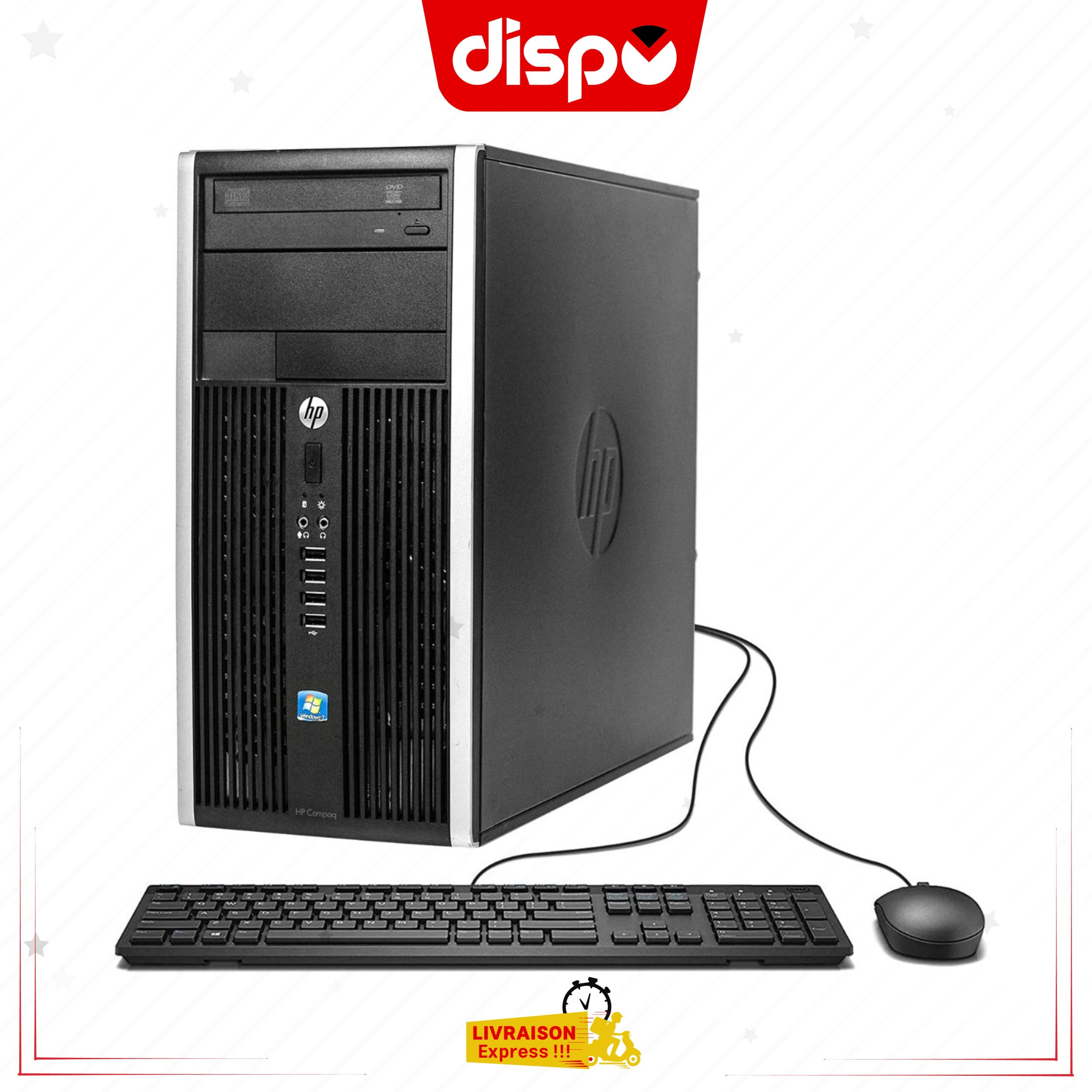 Ordinateur de Bureau HP 6300 Dual Core 500 G RAM 4 GB