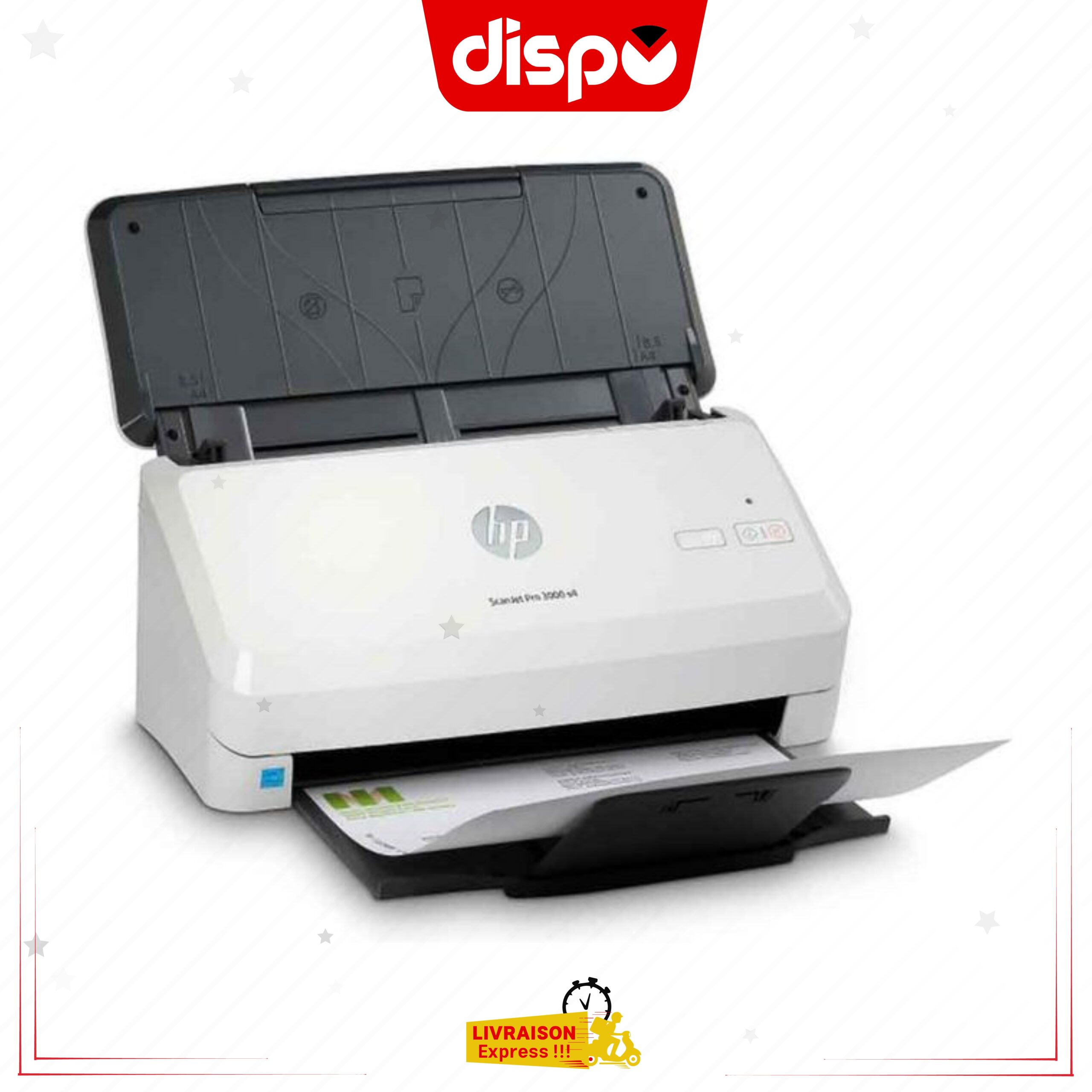 Scanner HP Scanjet 3000 S4 Pro USB 3.0 De 40 Ppm Avec ADF – Image 2