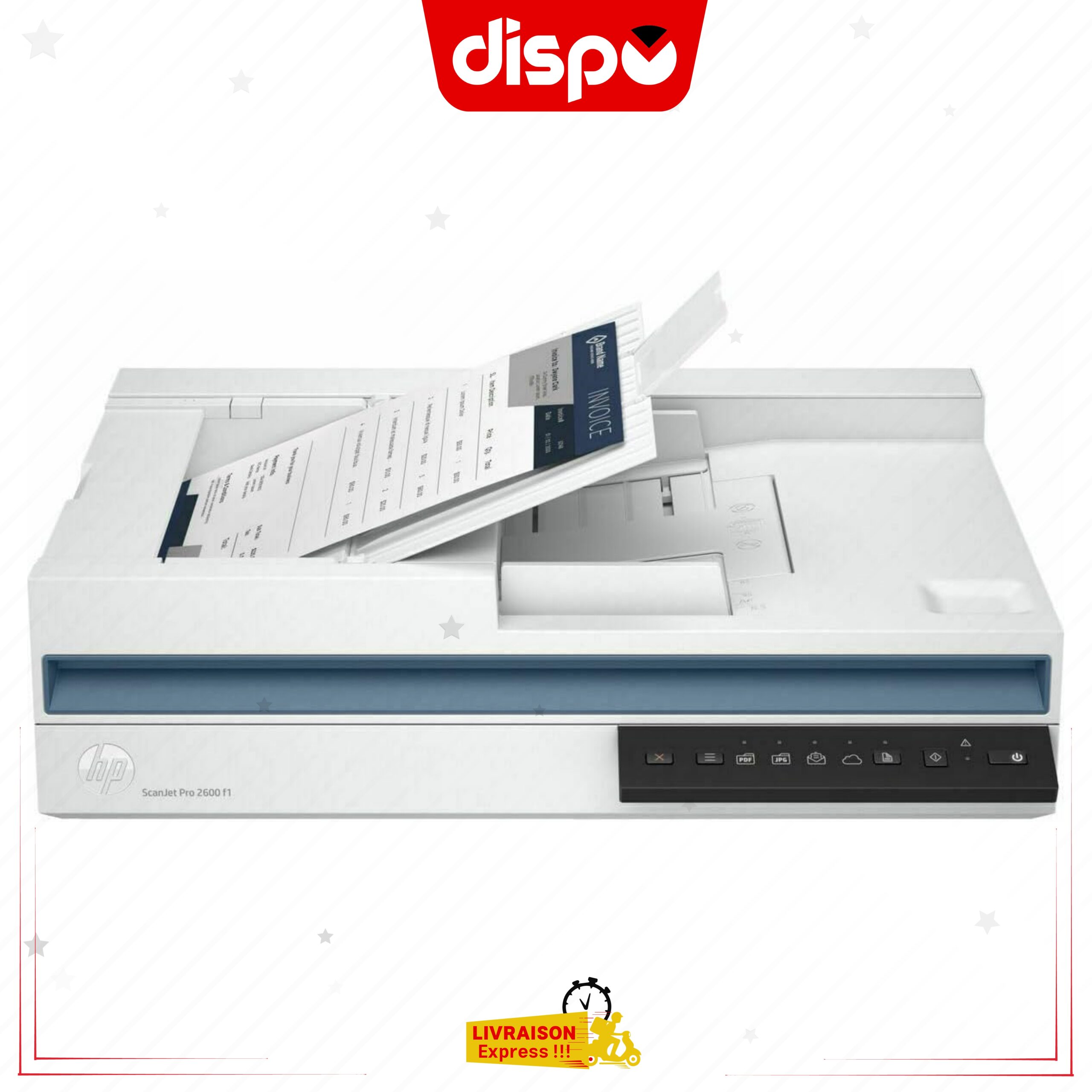 Scanner HP ScanJet Pro 2600 f1 à Plat