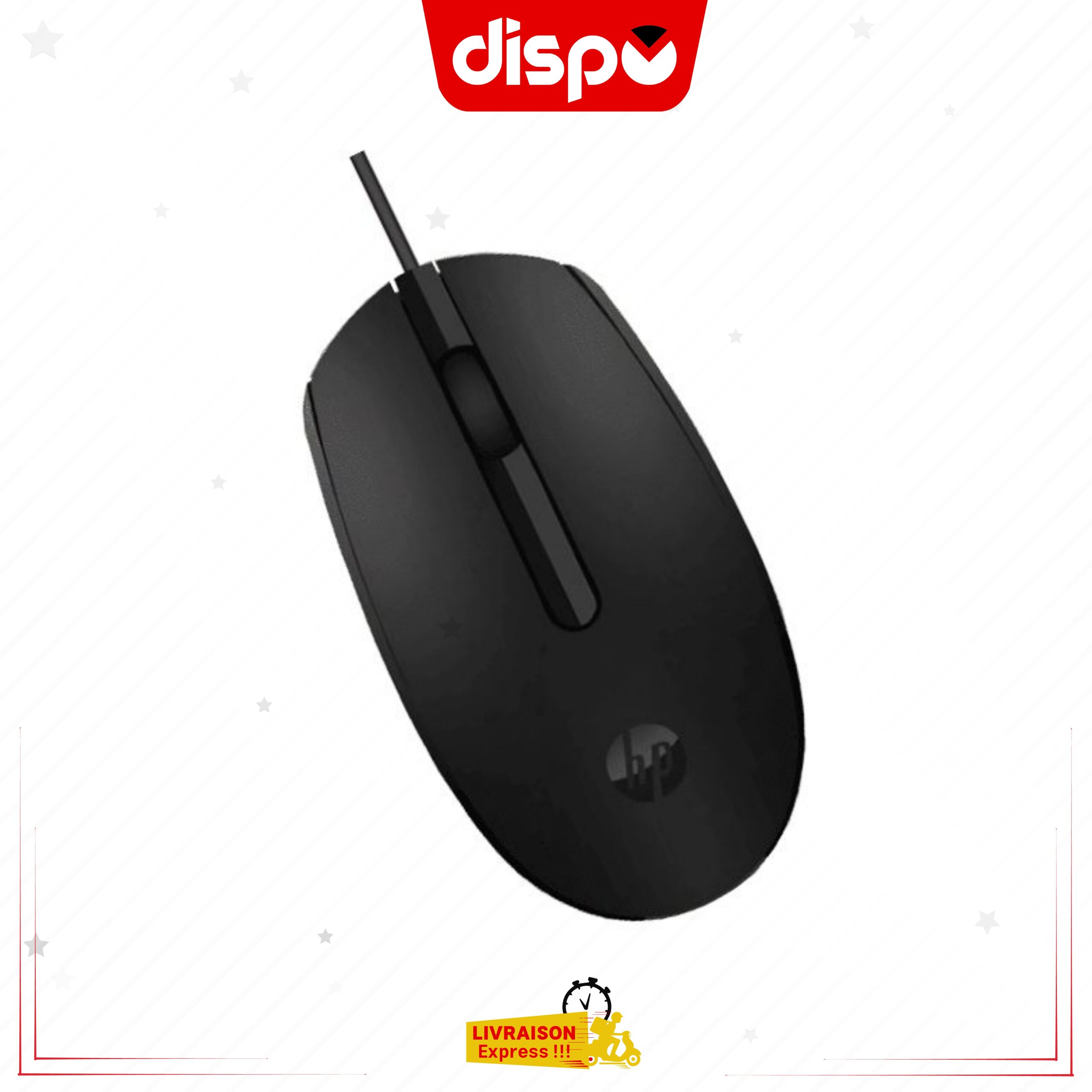 Souris Filaire HP M10, optique USB - Noir – Image 2