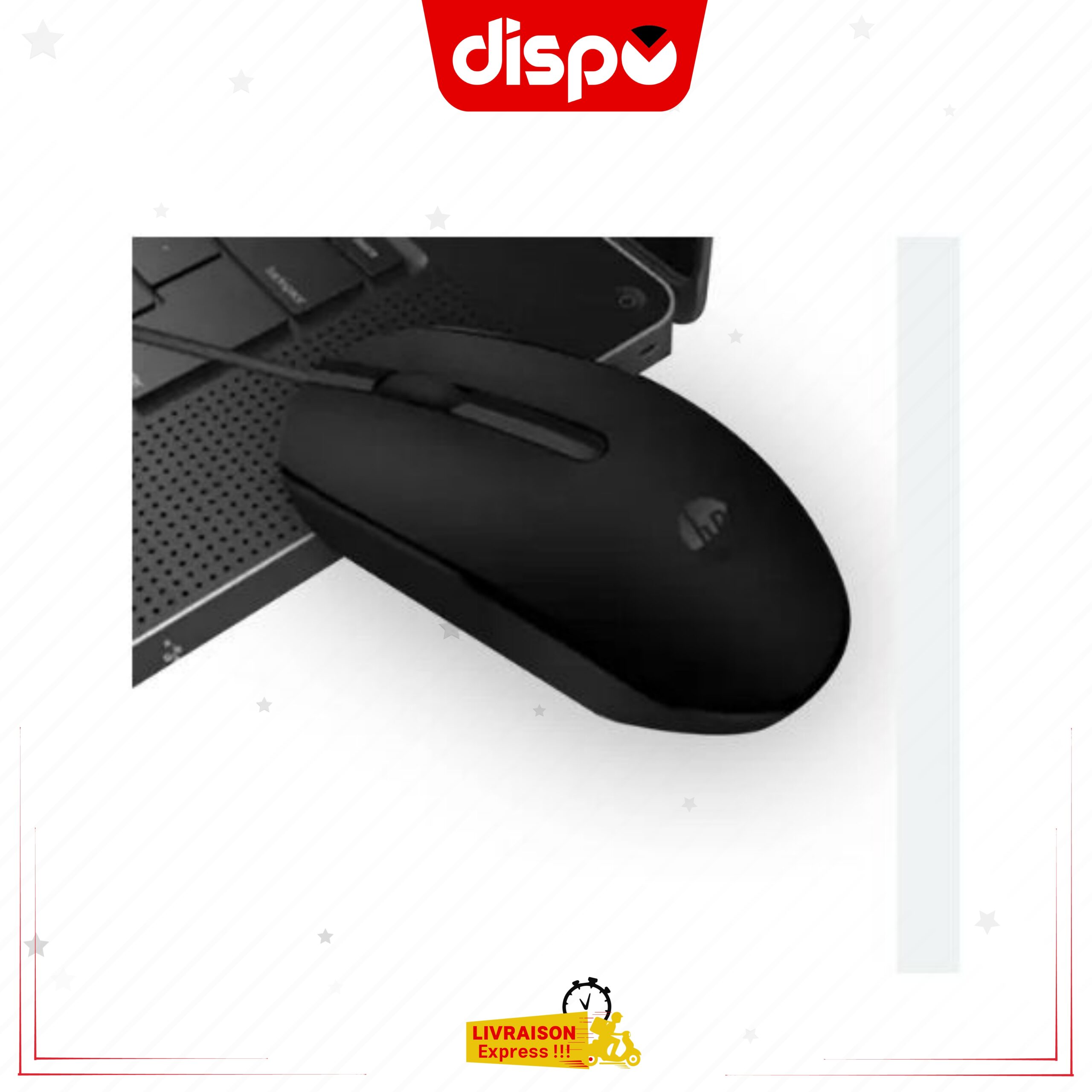 Souris Filaire HP M10, optique USB - Noir – Image 3